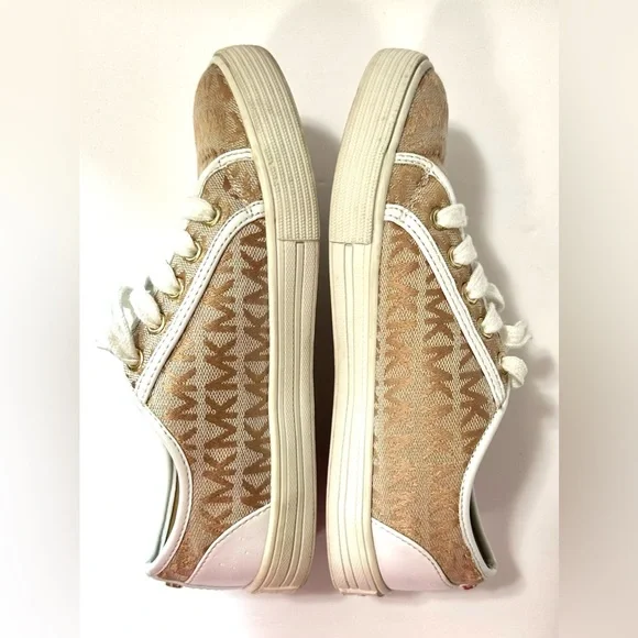 MICHAEL Michael Kors Girl Youth Ivy Nettle Sneaker Camel 2 US - Picture 5 of 9